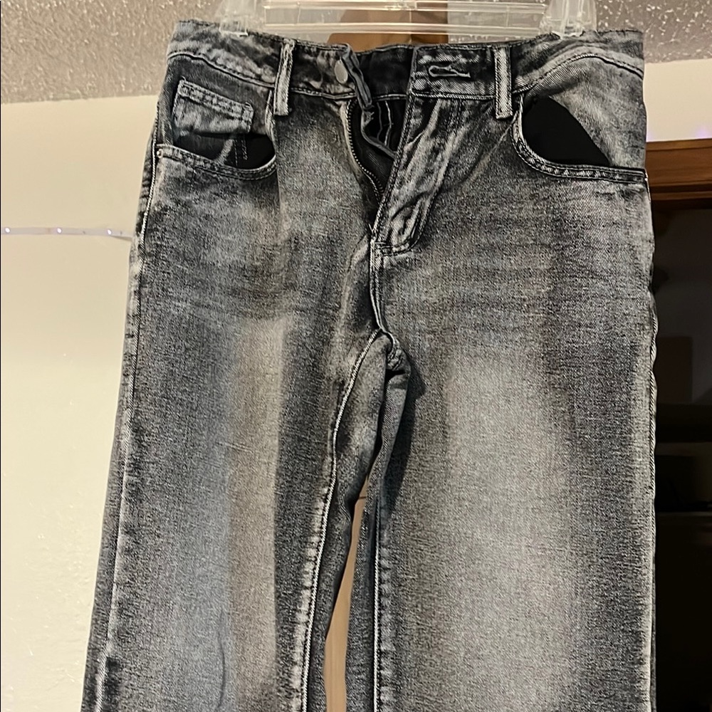 Old Navy Gray Straight Leg Jeans
